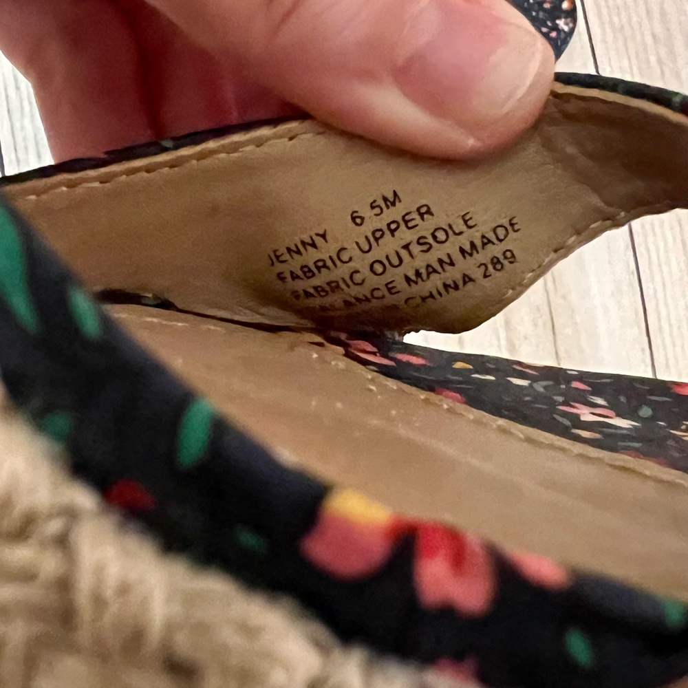 Steve Madden Jenny floral wedge platform espadrilles - Picture 3 of 4